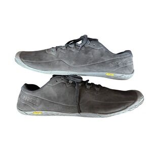 Merrell Vapor Trail Glove Shoes Black Suede Size 10.5 Leather Athletic Running